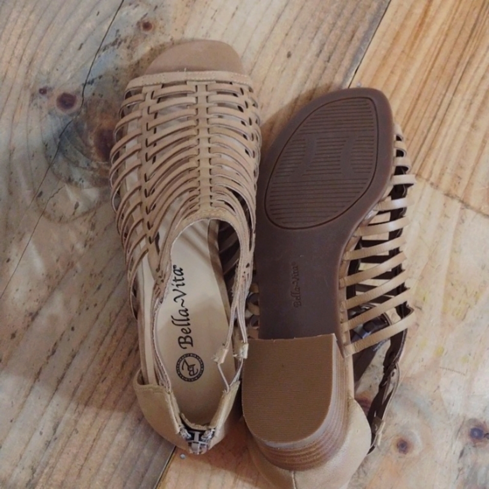 Bella Vita Holden Leather Gladiator Sandal Size 7W NEW - Picture 5 of 12